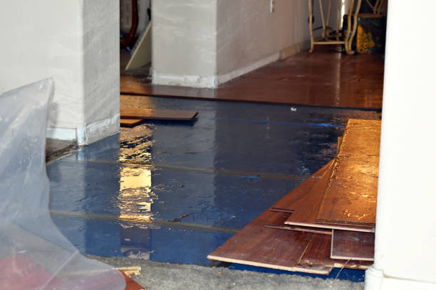 Professional Emergency Water Damage Restoration technician working in East Waterboro, ME